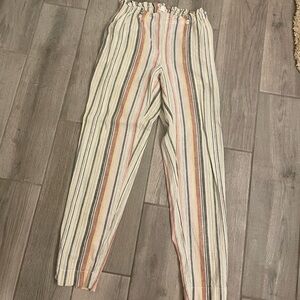 Beach lunch lounge linen blend pants size XS